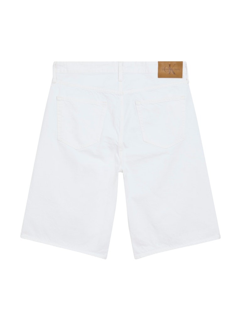 Calvin Klein Denim Beyaz Erkek 5 Cep Şort - J30J3272241AA