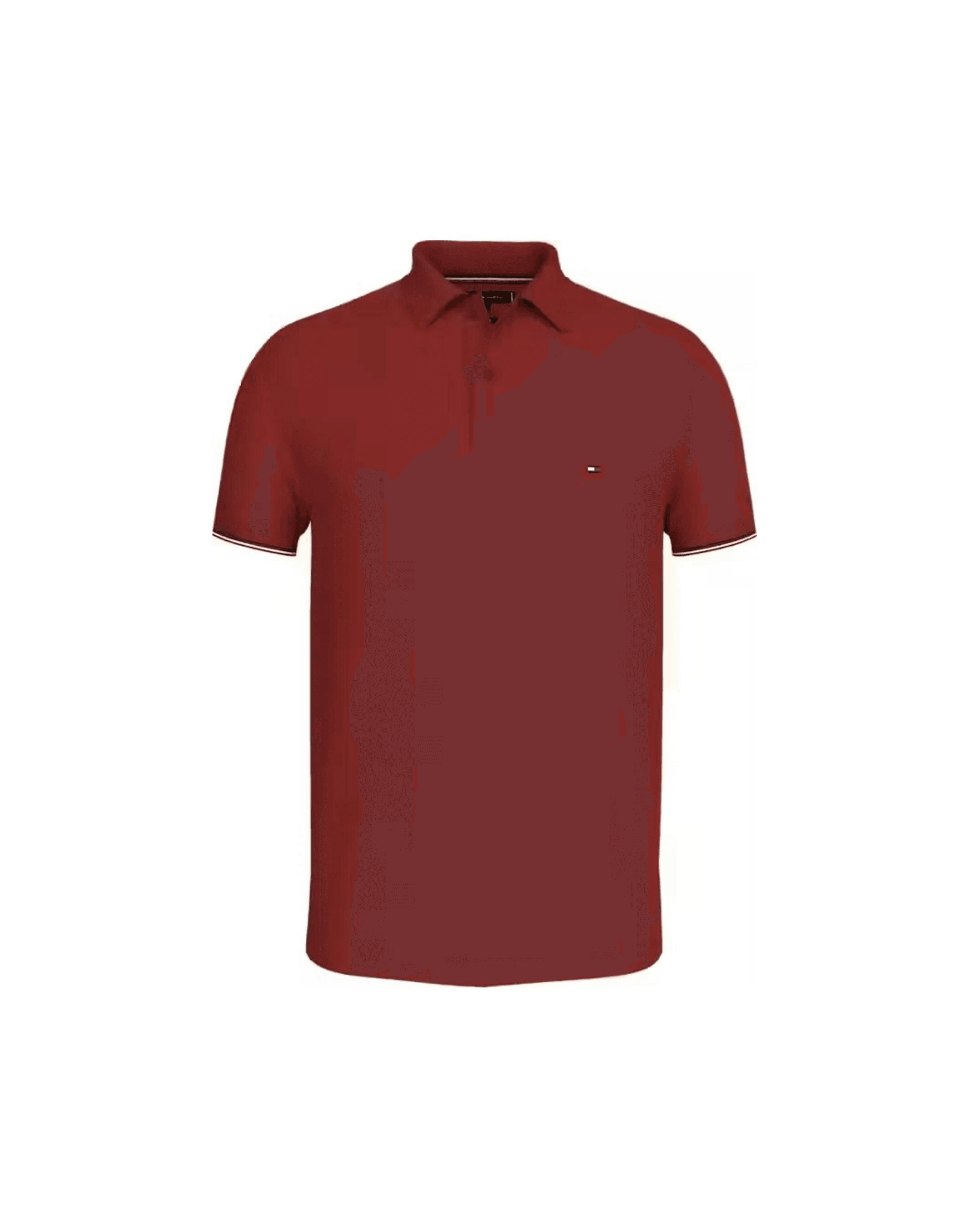 Tommy Hilfiger Pamuklu Kırmızı Erkek Slim Fit Polo Yaka T Shirt 