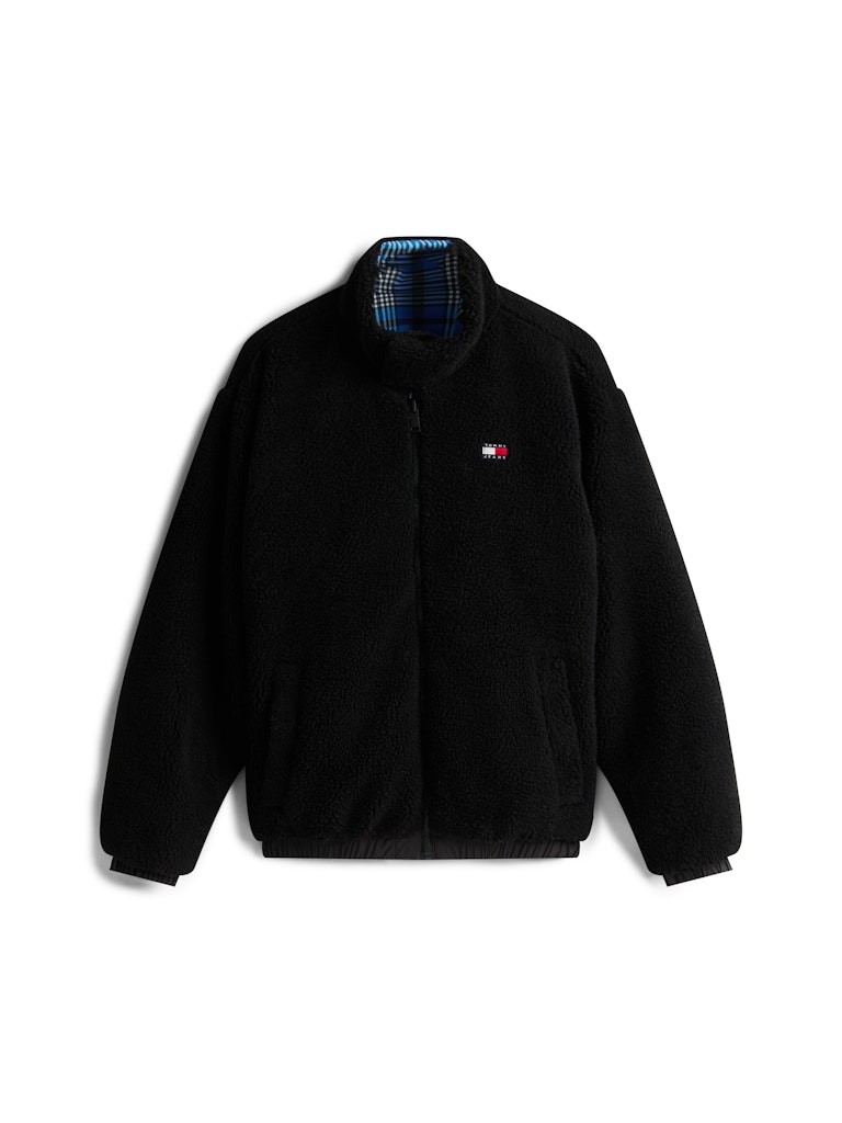 Tommy Hilfiger Erkek Mavi Teddy Çift Taraflı Mont