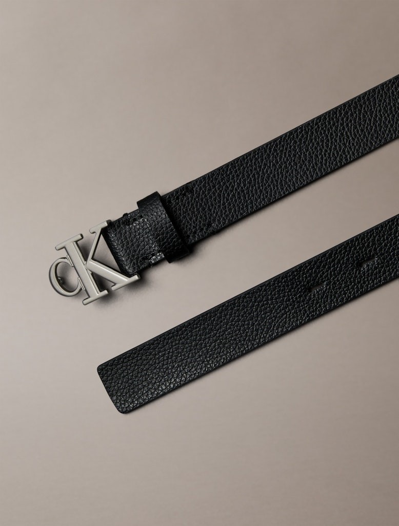 Calvin Klein Kadın Siyah Deri Kemer 2,5 cm Kemer