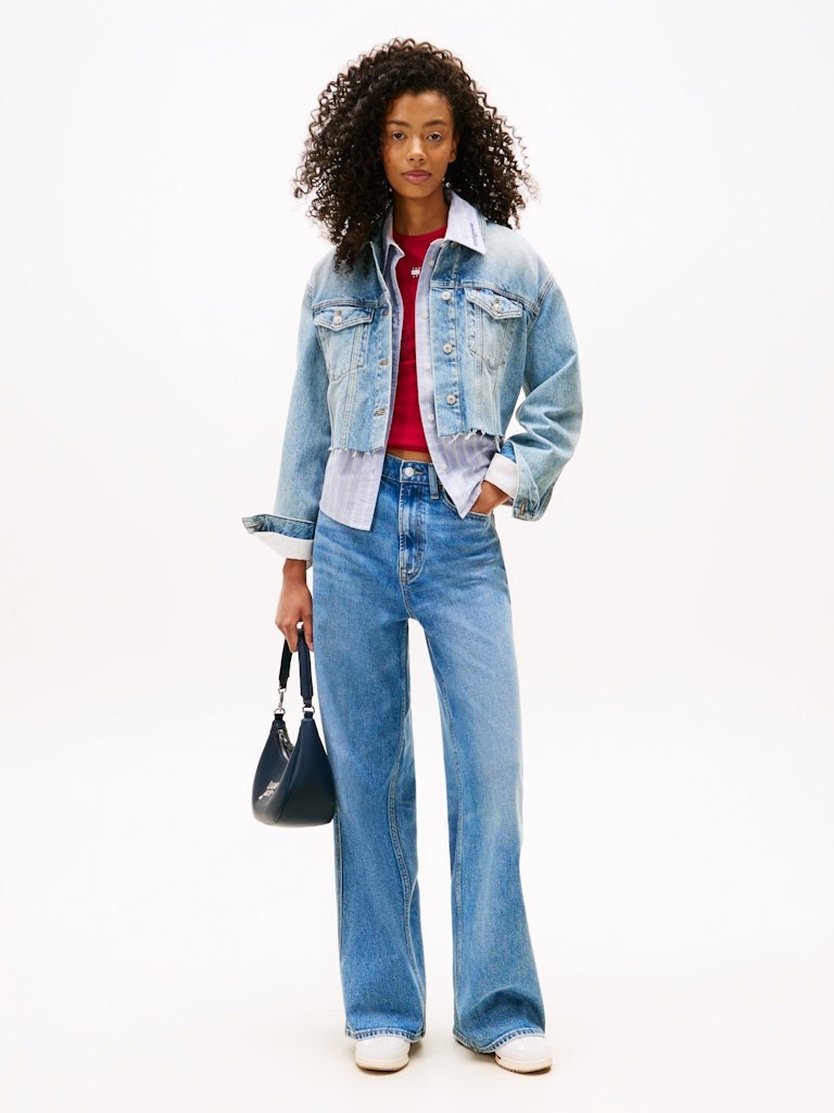 Tommy Hilfiger Kadın Mavi Kot Mont