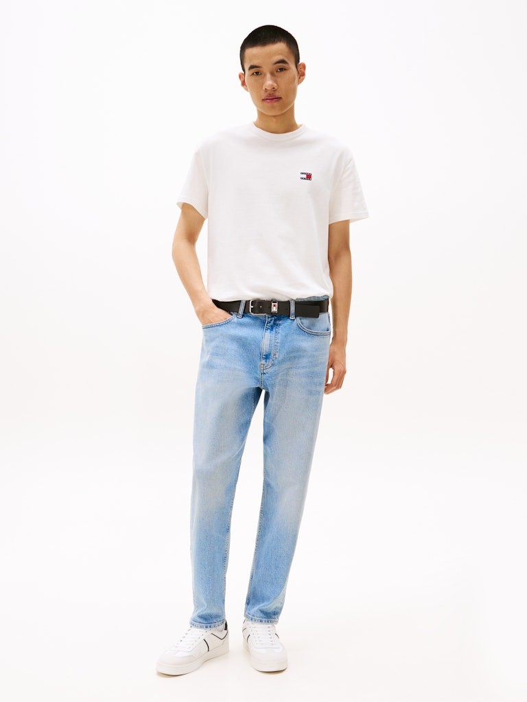 Tommy Hilfiger Rejeneratif Pamuk Beyaz Erkek Kısa Kollu T-Shirt