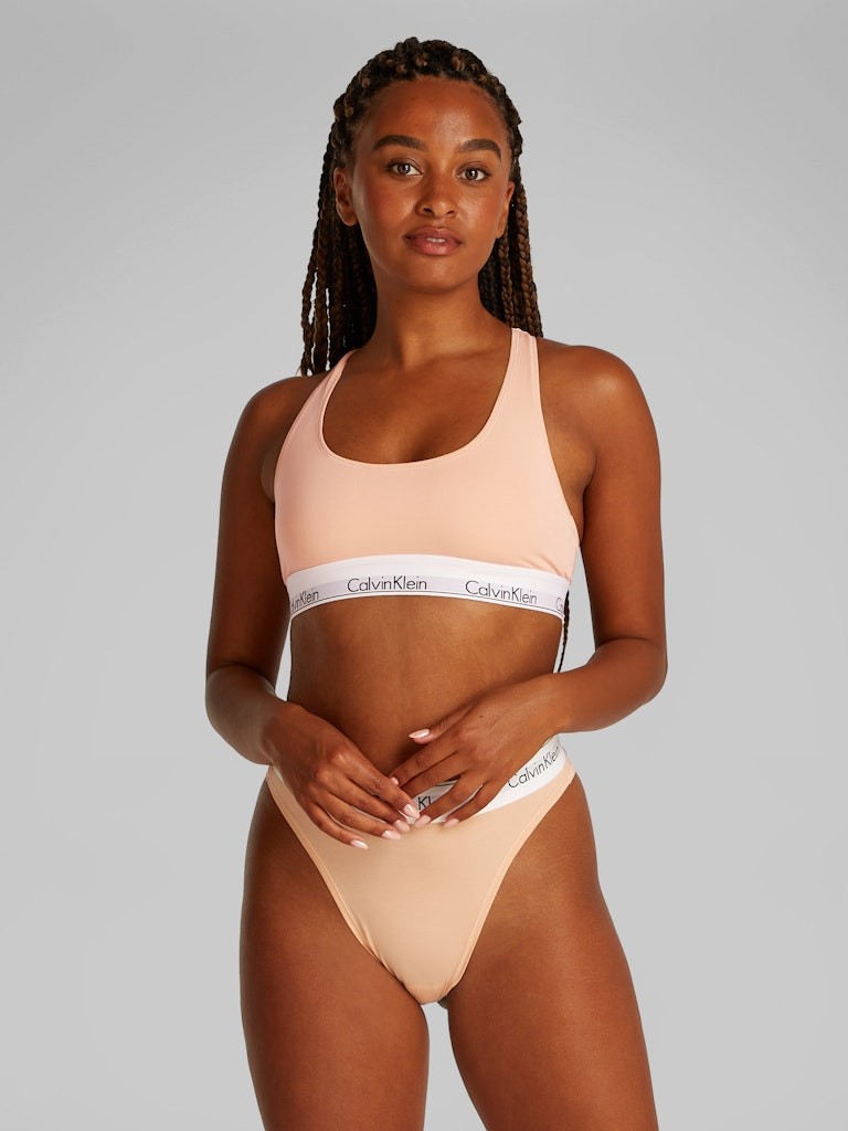 Calvin Klein Modal Pembe Kadın Yüzücü Bralet - 0000F3785E5KD