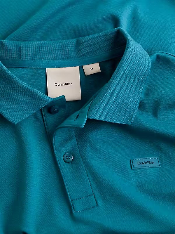 Calvin Klein Erkek Marka Logolu Polo Yakalı Organik Pamuklu Polo Yaka T-shirt - K10K111657CHA