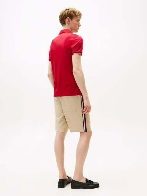 Tommy Hilfiger Erkek Kırmızı Slim Fit T-Shirt