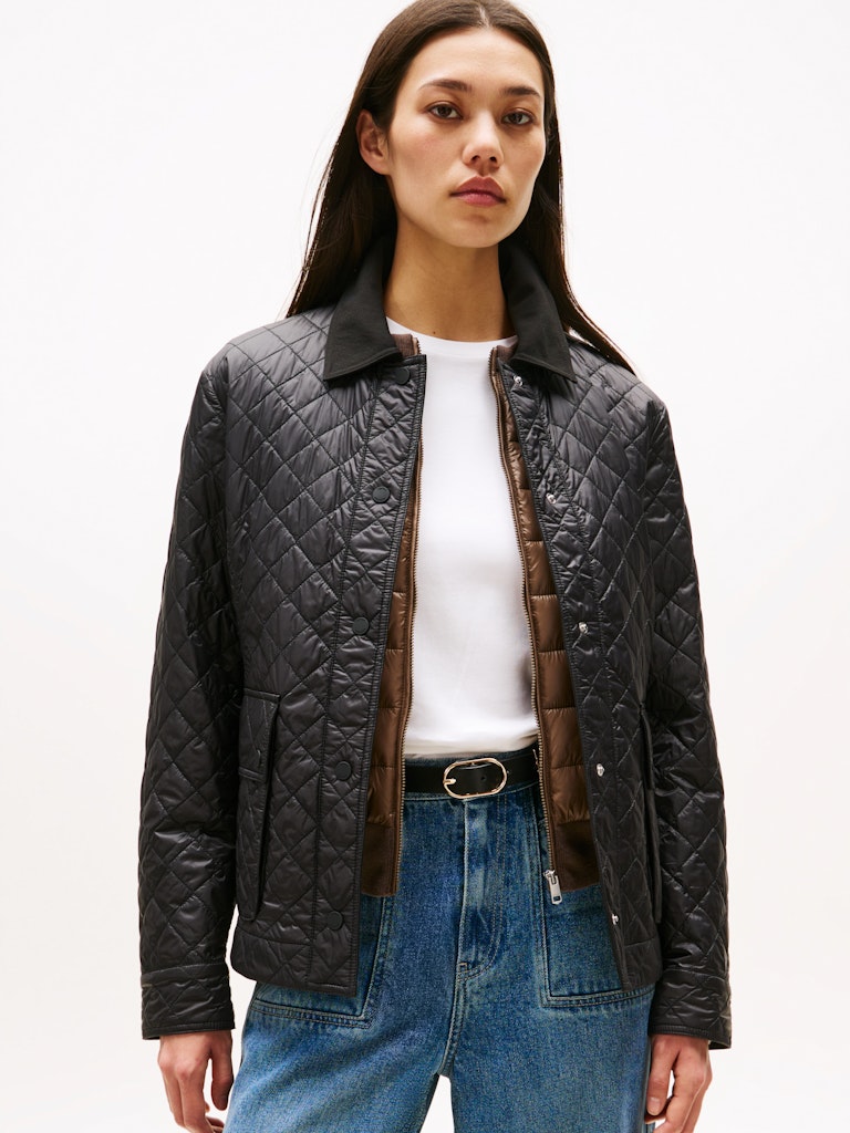 Tommy Hilfiger Kadın Siyah Mont