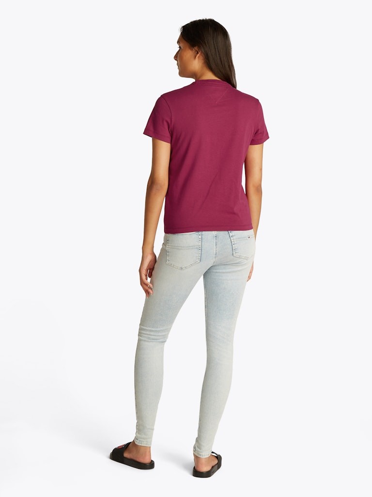 Tommy Hilfiger Rejeneratif Pamuk Pempe Kadın Kısa Kollu T-Shirt - DW0DW20153XIP