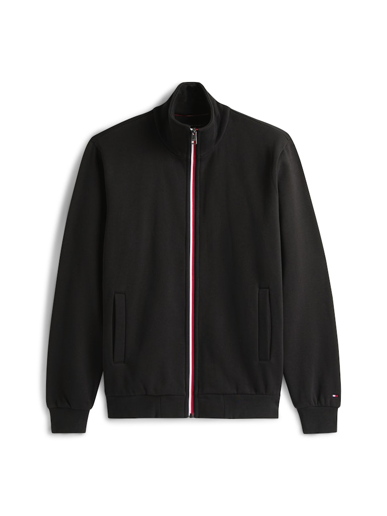 Tommy Hilfiger Erkek Tam Fermuar Siyah Sweatshirt