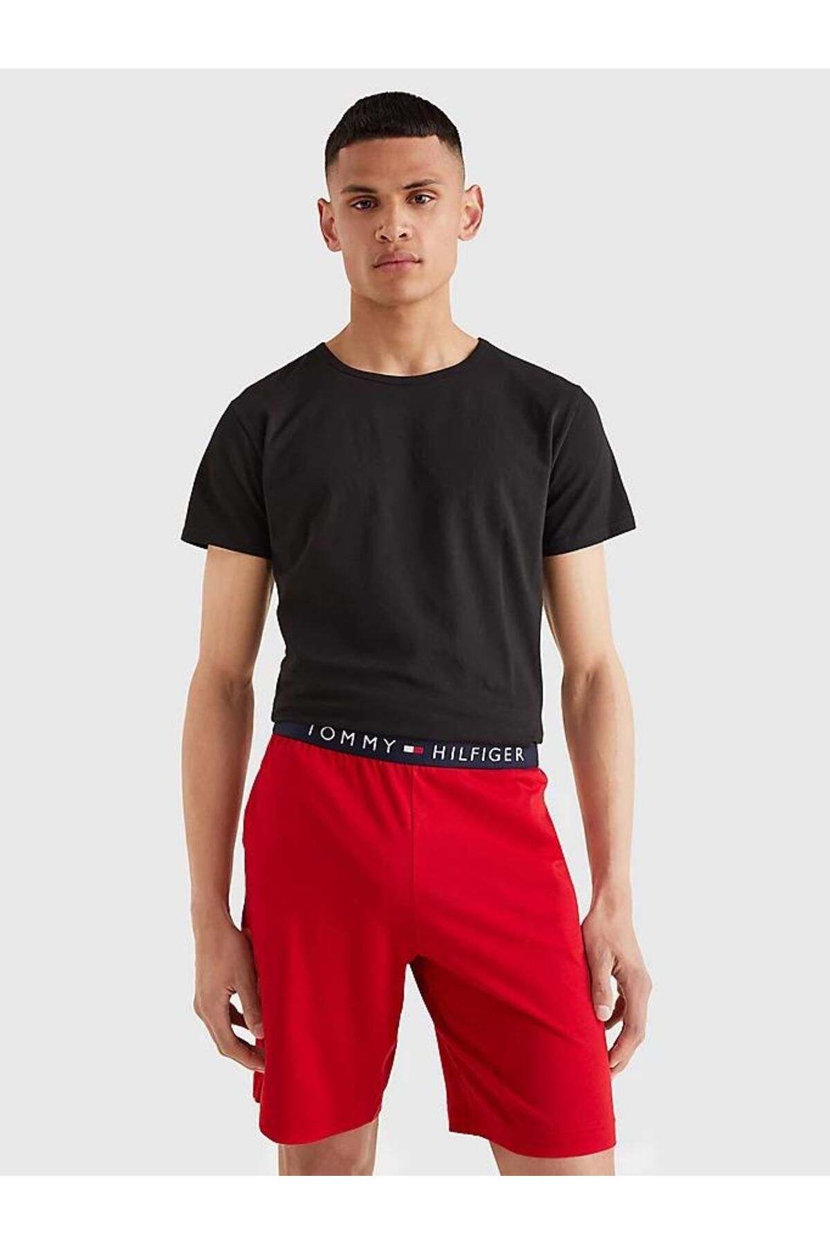 Tommy Hilfiger Pamuk Mavi Erkek Kısa Kollu O Yaka T-Shirt