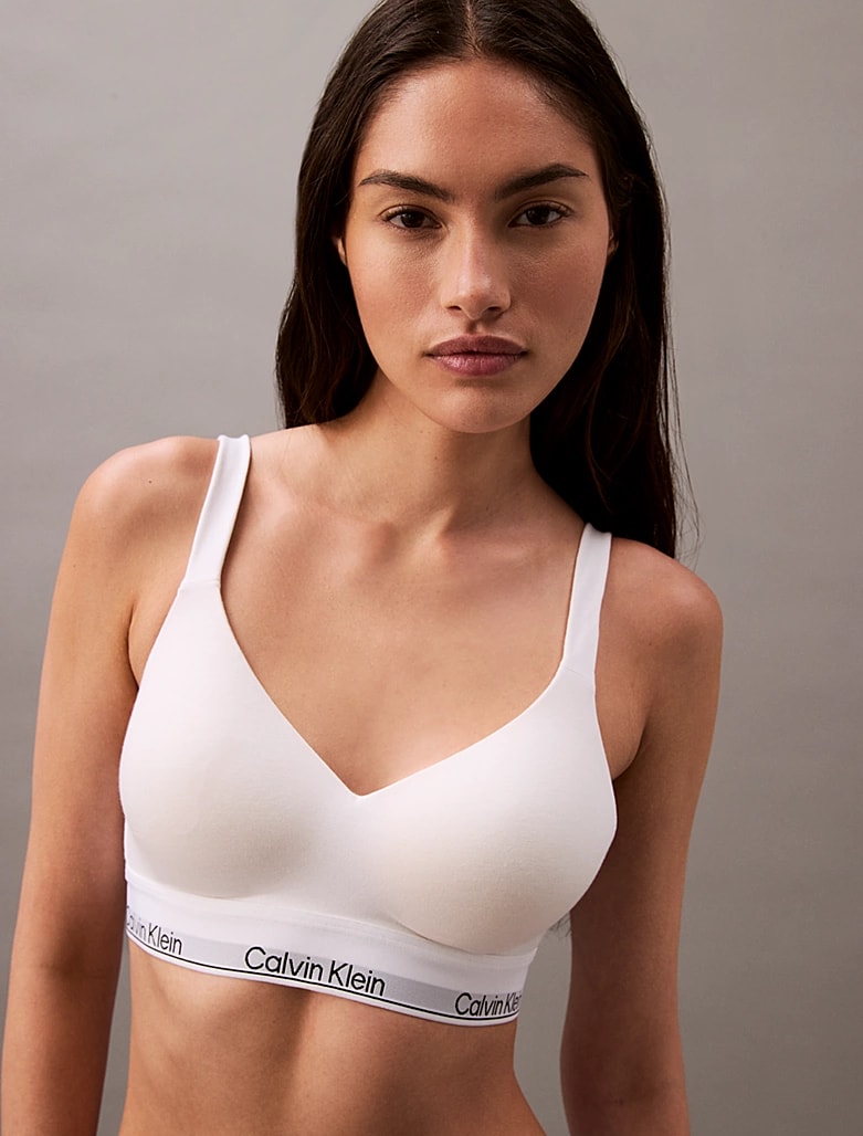 Calvin Klein Kadın Lift Beyaz Bralet 