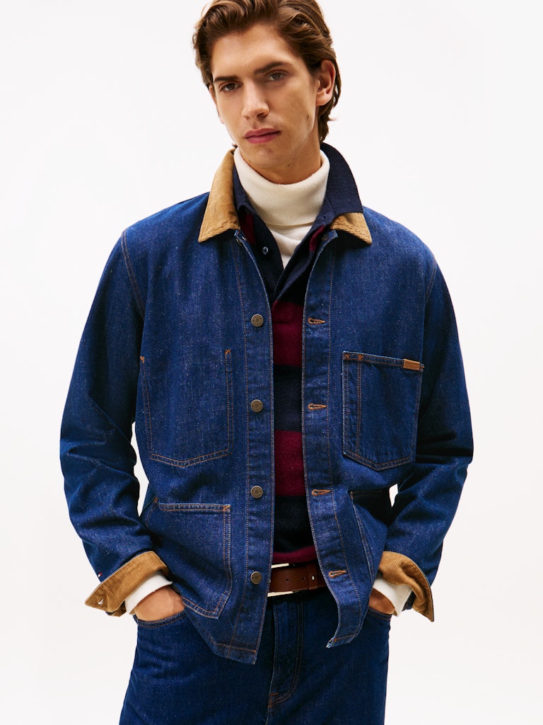 Tommy Hilfiger Erkek Denim Kot Mont