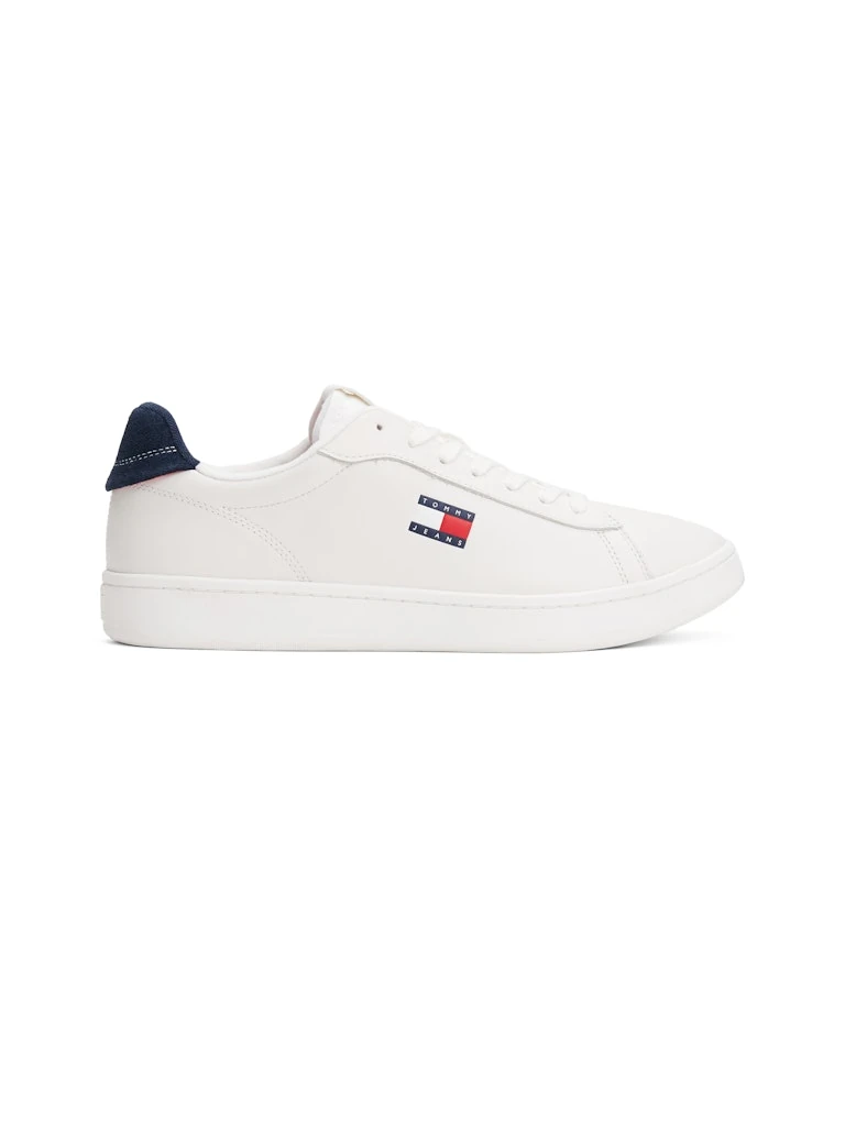 Tommy Hilfiger Erkek Beyaz  Kısa Taban  Sneakers