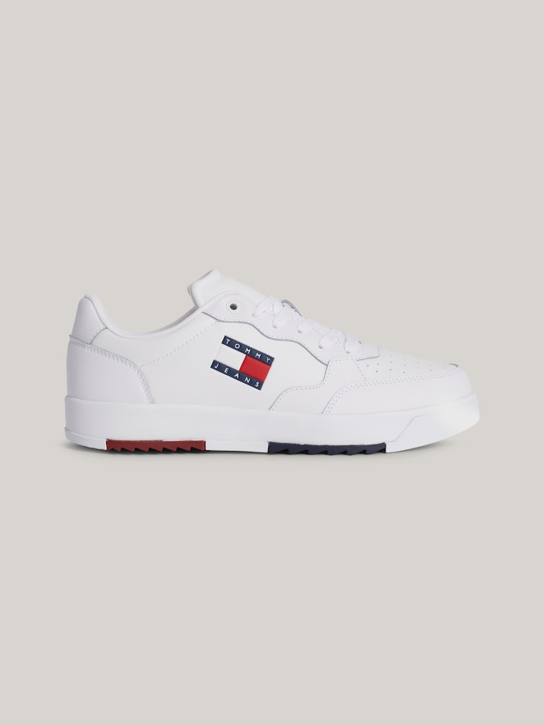 Tommy Hilfiger Erkek Beyaz Orta Taban Retro Sneakers
