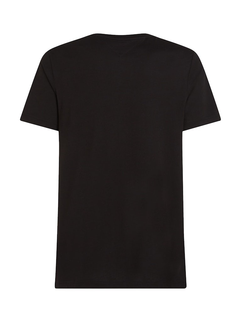 Tommy Hilfiger Rejeneratif Pamuk Siyah Erkek Kısa Kollu T-Shirt - MW0MW36498BDS