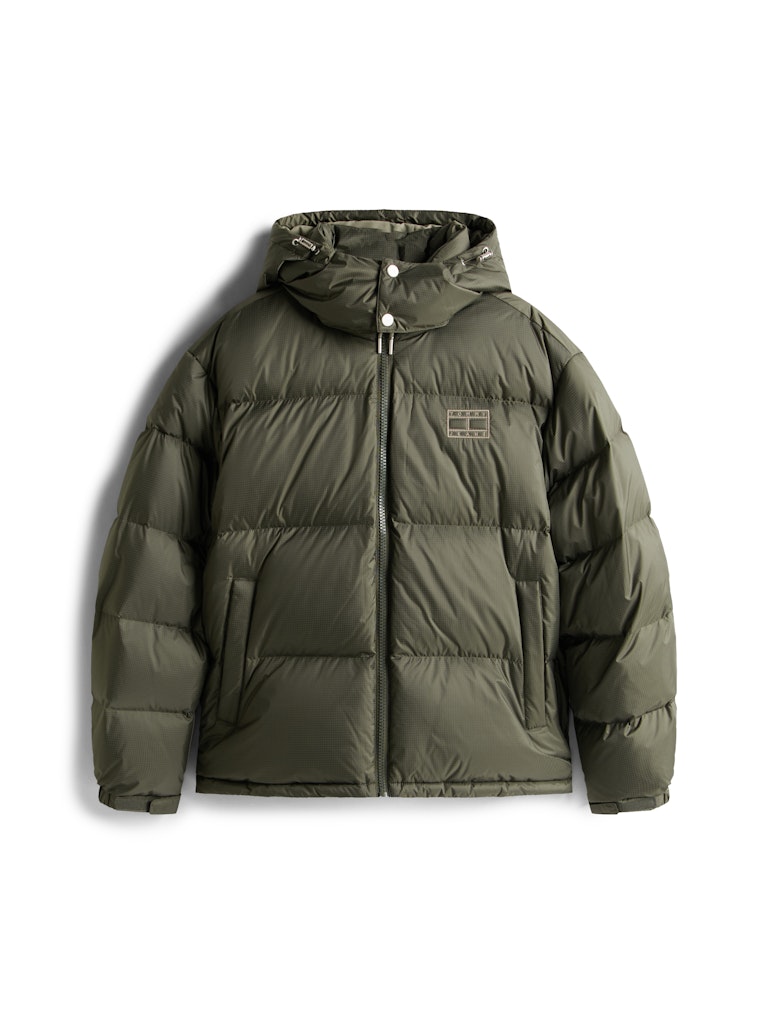 Tommy Hilfiger Erkek Kaz Tüyü Puffer Yeşil Mont