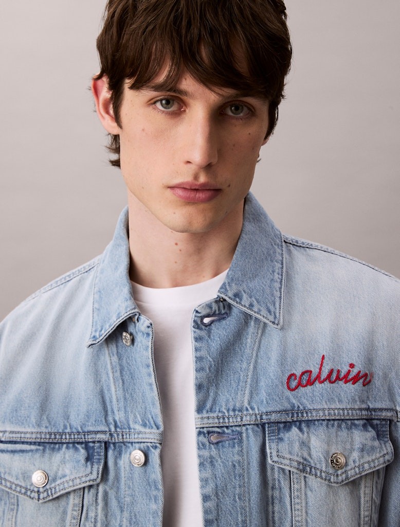Calvin Klein Erkek Mavi Kot Mont