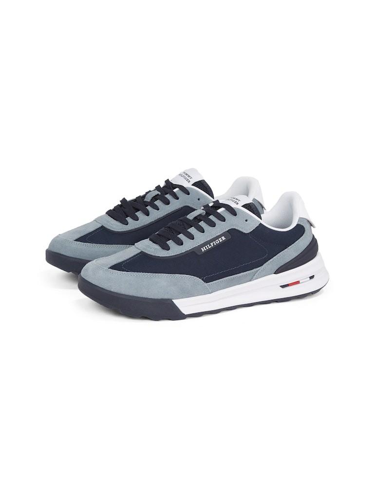 Tommy Hilfiger Süet Lacivert Erkek Kısa Taban Sneakers - FM0FM05425DW5