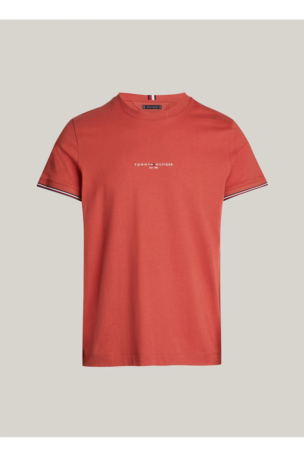 Erkek Tommy Logo Tipped T-Shirt