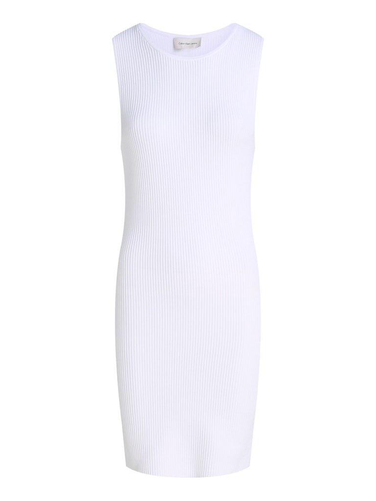 Calvin Klein Pamuk Beyaz Kadın Kolsuz Elbise - LV047B319GYAA
