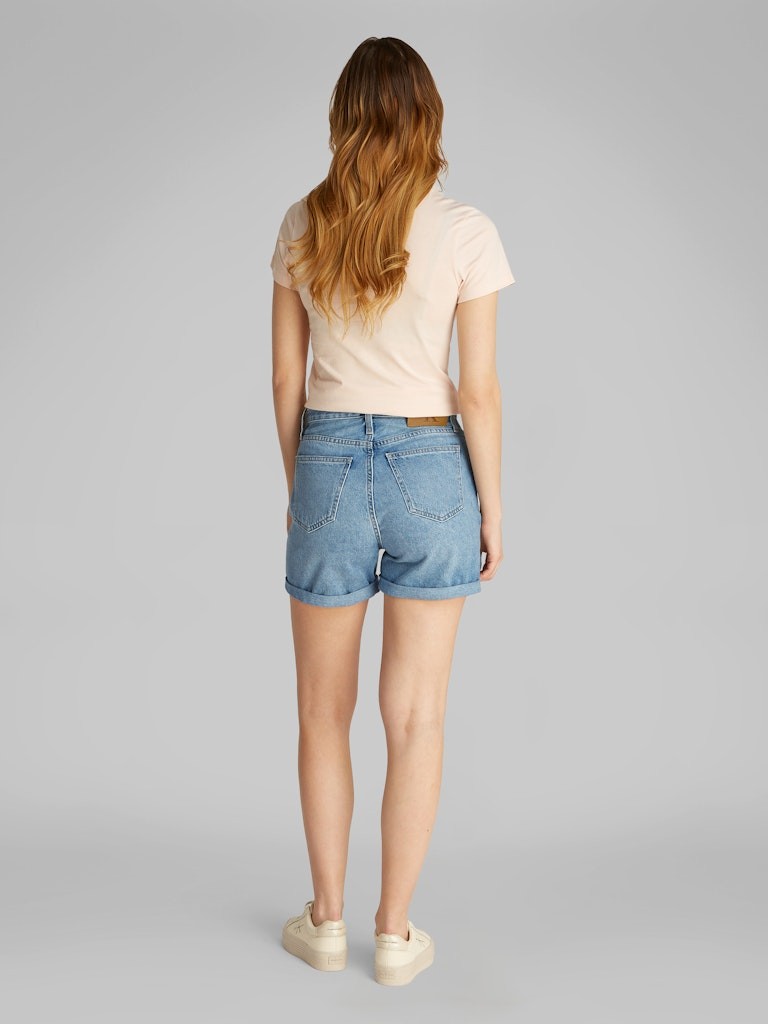 Calvin Klein Denim Mavi Kadın 5 Cep Mom Şort - J20J2251521AA