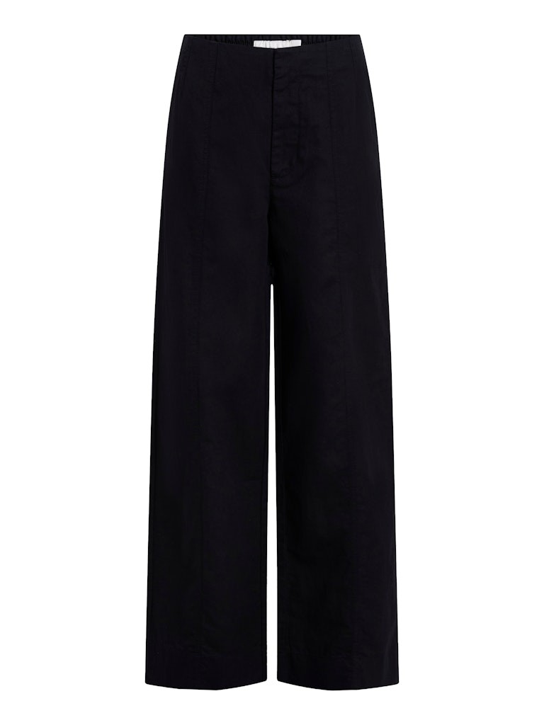 Calvin Klein Keten Siyah Kadın Soft Pantolon - J20J225340BEH