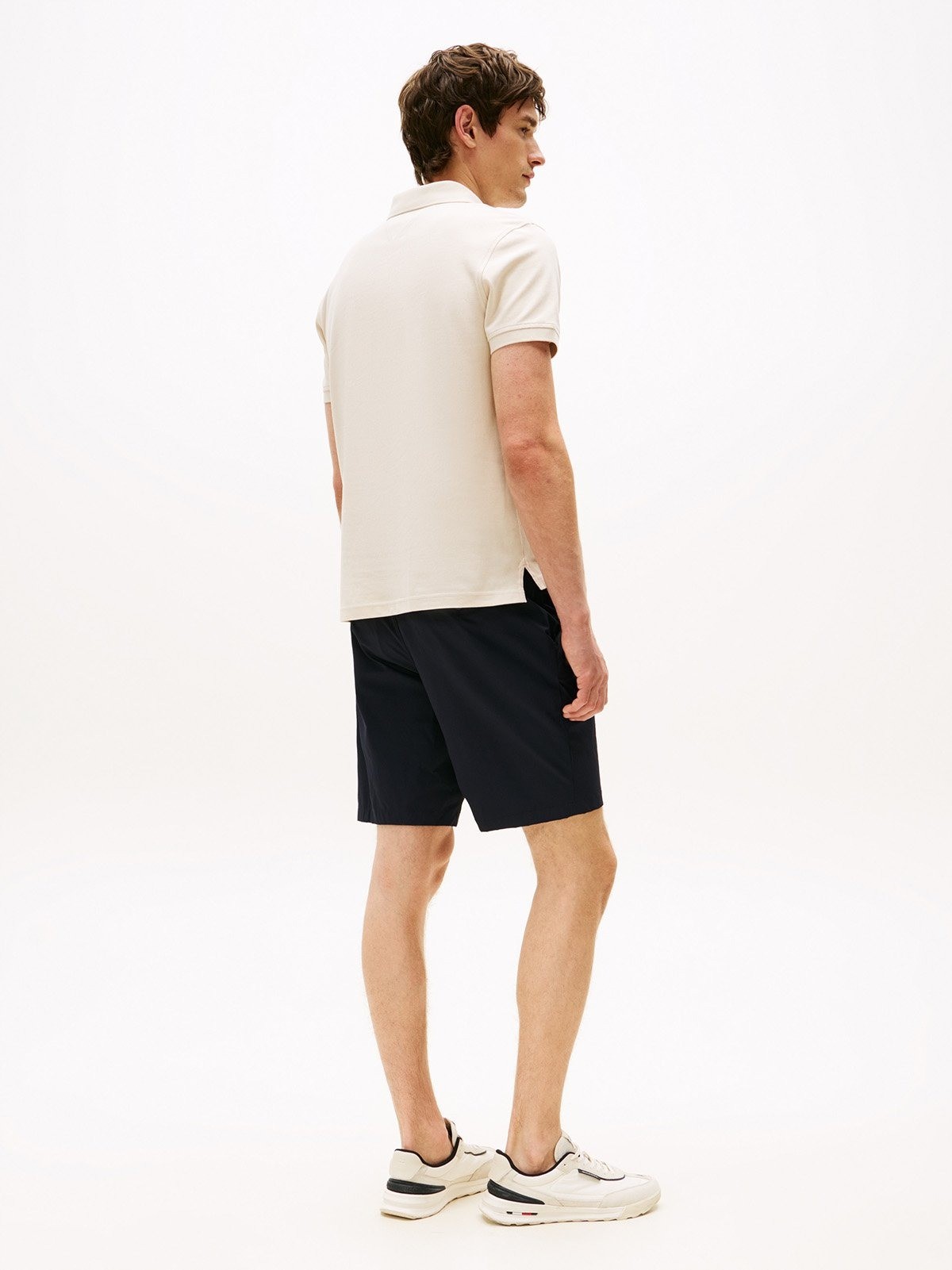 Tommy Hilfiger Erkek Bej Düğmeli Polo Yaka T Shirt - MW0MW17770ACG
