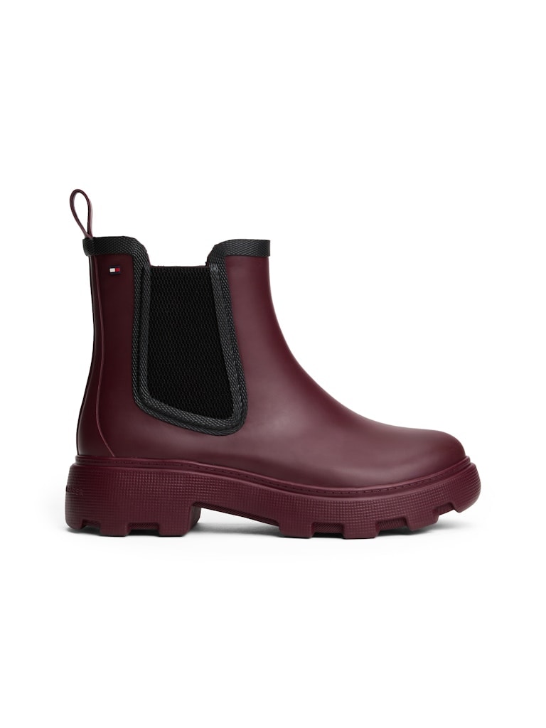 Tommy Hilfiger Kadın Bordo Kısa Yağmur Bot