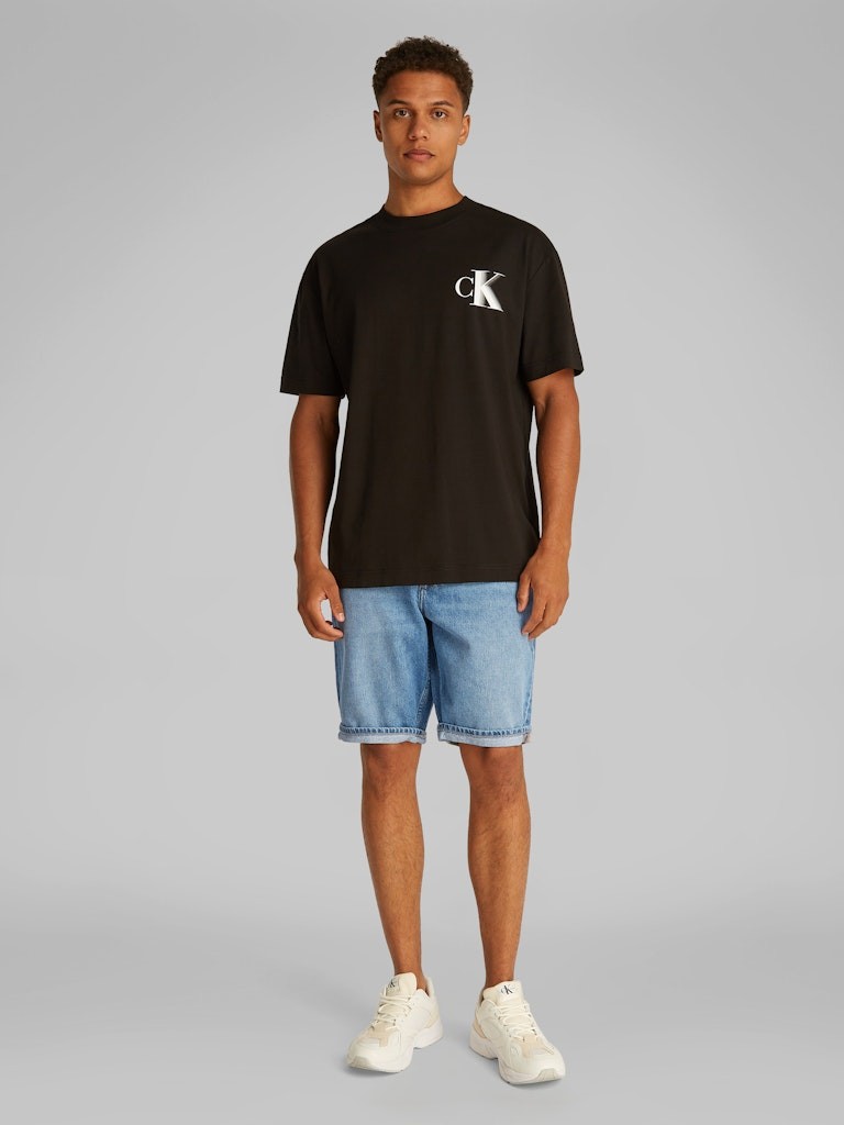 Calvin Klein Denim Mavi Erkek 5 Cep Şort - J30J3275131A4