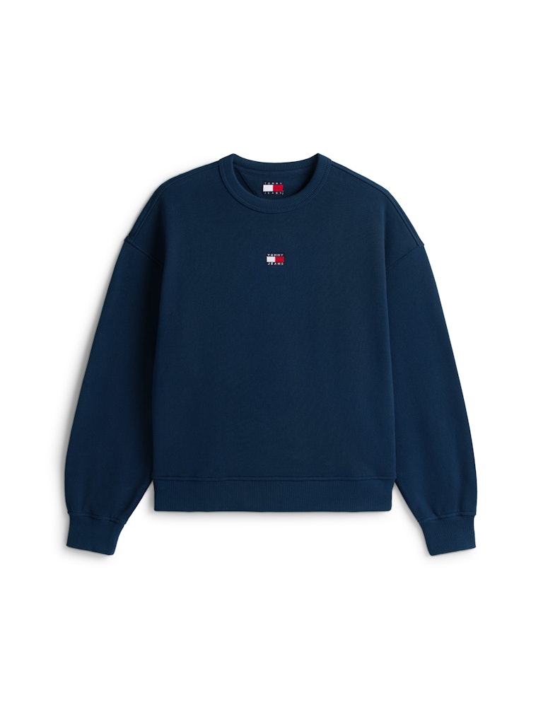 Tommy Hilfiger Kadın O Yaka Lacivert Sweatshirt