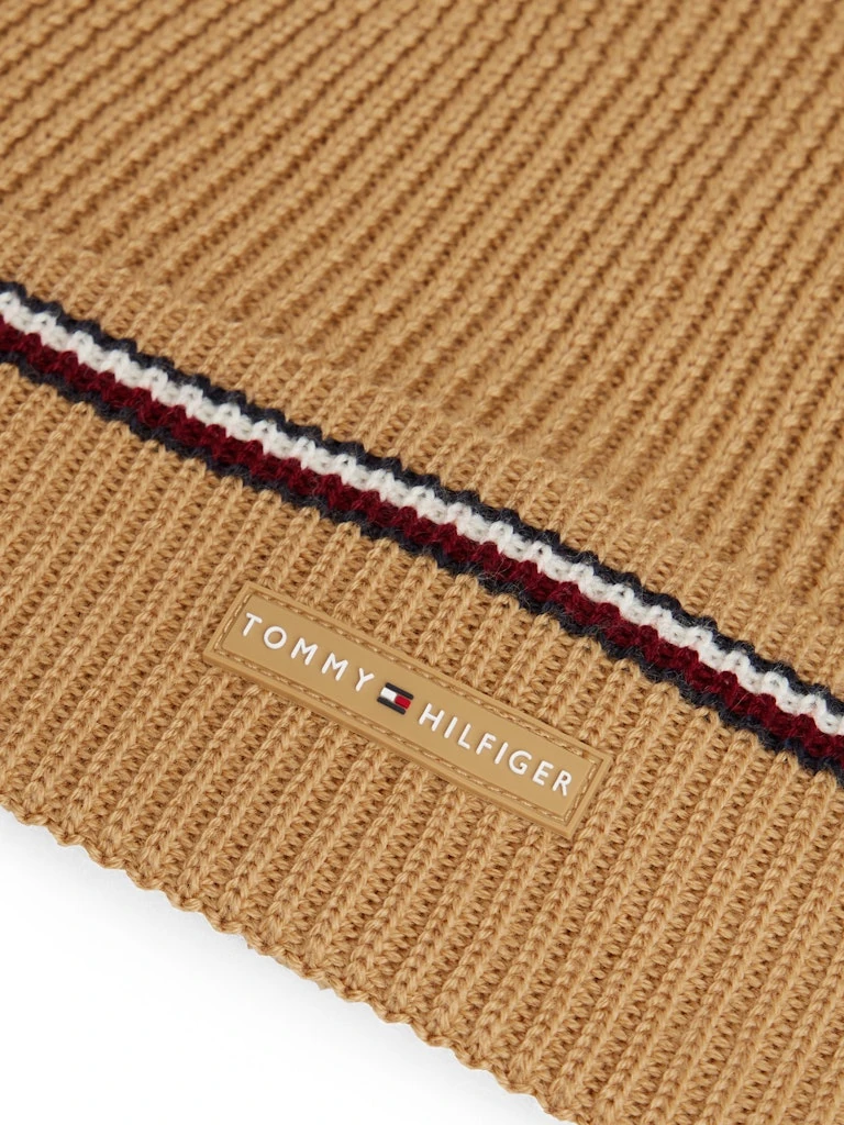 Tommy Hilfiger Erkek Bere Bej Şapka