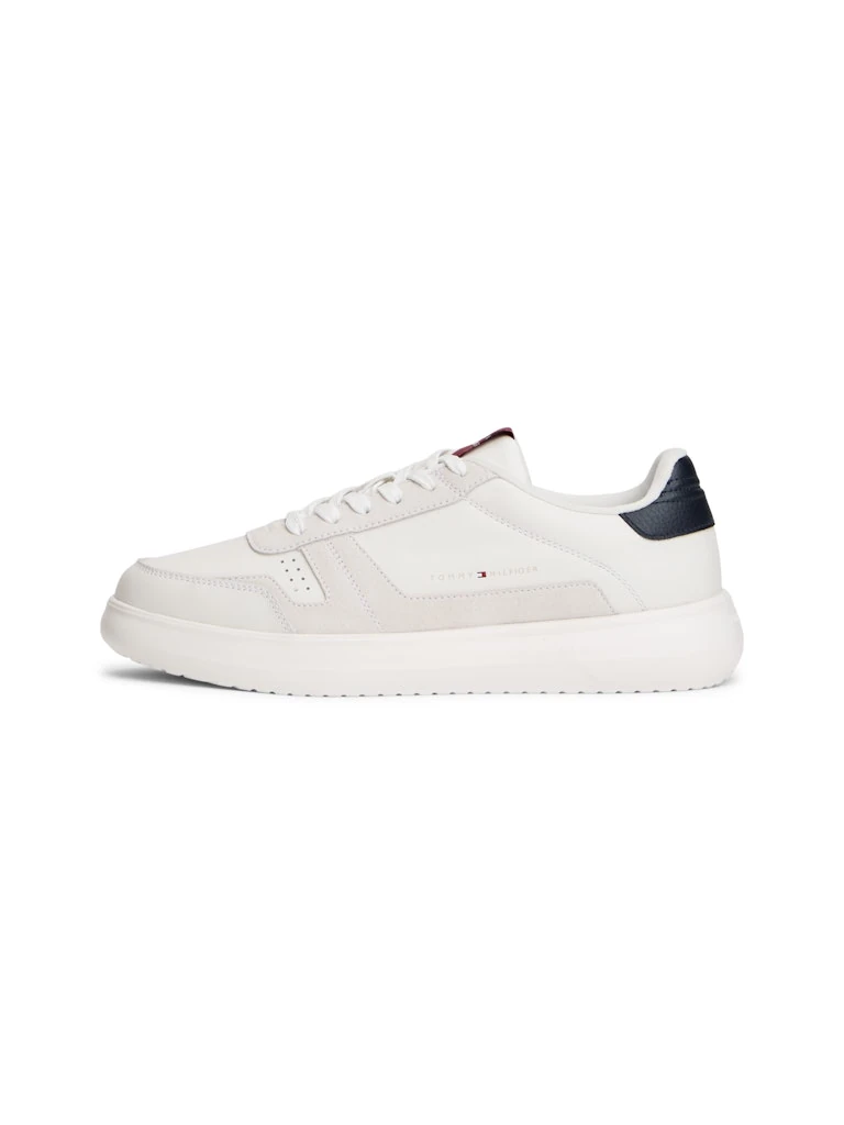 Tommy Hilfiger Erkek Beyaz  Kısa Taban Modern Sneakers