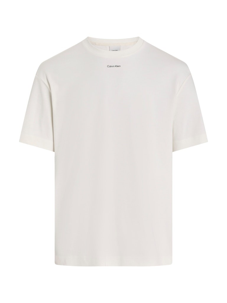 Calvin Klein Rejeneratif Pamuk Beyaz Erkek Kısa Kollu T-Shirt - K10K112487YAS