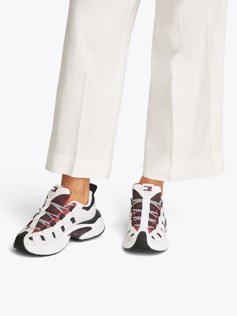 Tommy Hilfiger Mavi Kadın Kısa Taban Sneakers - EN0EN028140G1