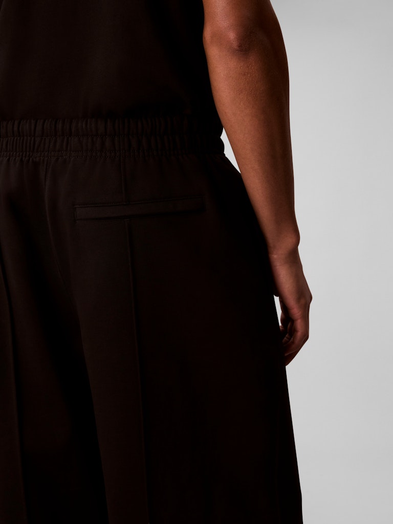 Calvin Klein Erkek Siyah Düz Paça Eşofman Altı