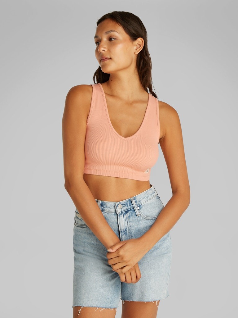 Calvin Klein Rejeneratif Pamuk PEMBE Kadın Kolsuz T-shirt - J20J225308TCP