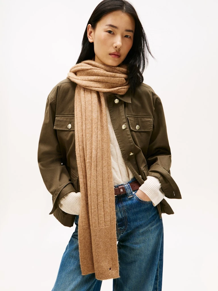 Tommy Hilfiger Kadın Kahverengi    Şal