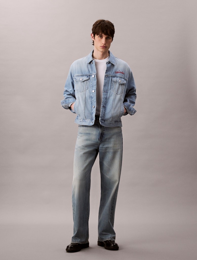 Calvin Klein Erkek Mavi Kot Mont