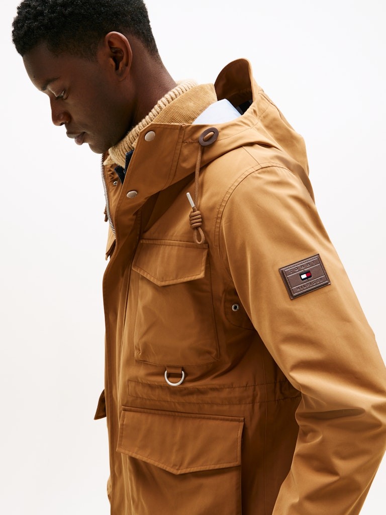 Tommy Hilfiger Erkek Kahverengi Mont