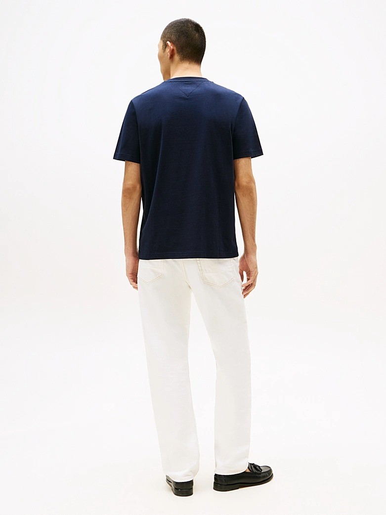 Tommy Hilfiger Erkek Lacivert O Yaka T Shirt - MW0MW40324DW5