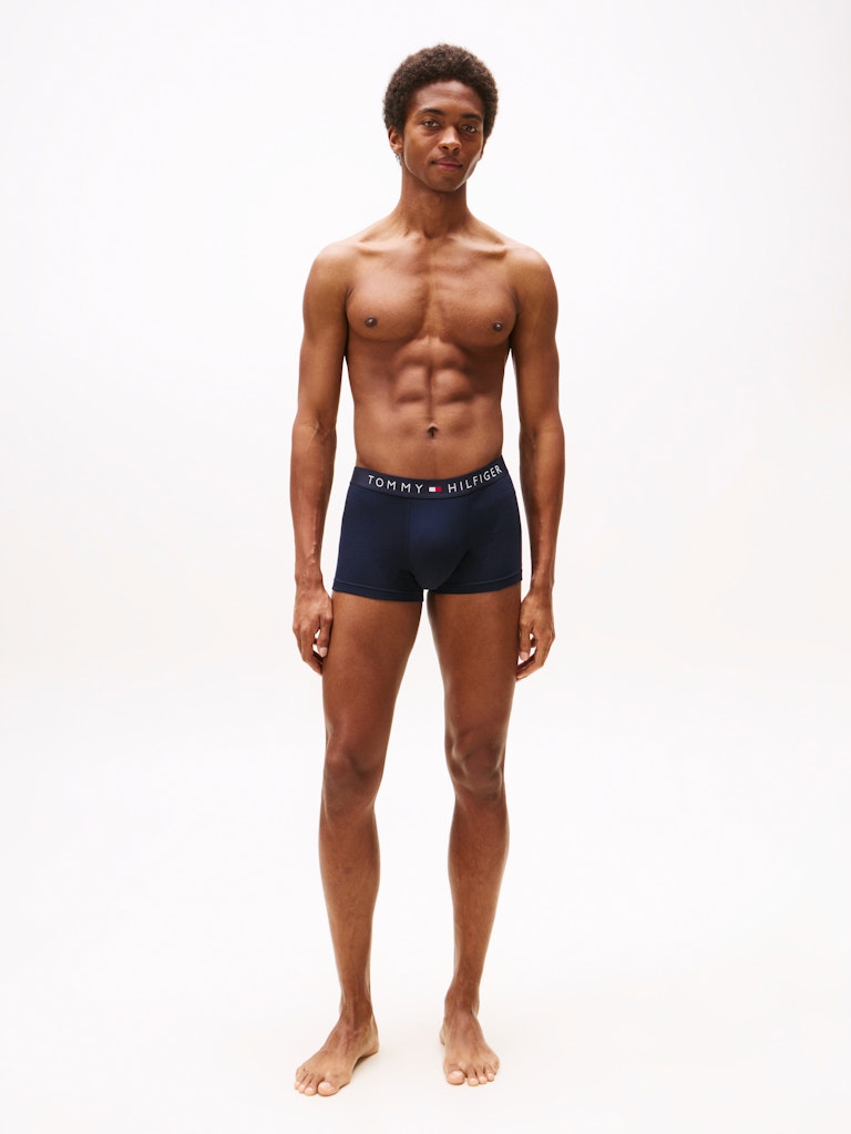 Tommy Hilfiger Erkek Lacivert  Uzun Boxer  Boxer