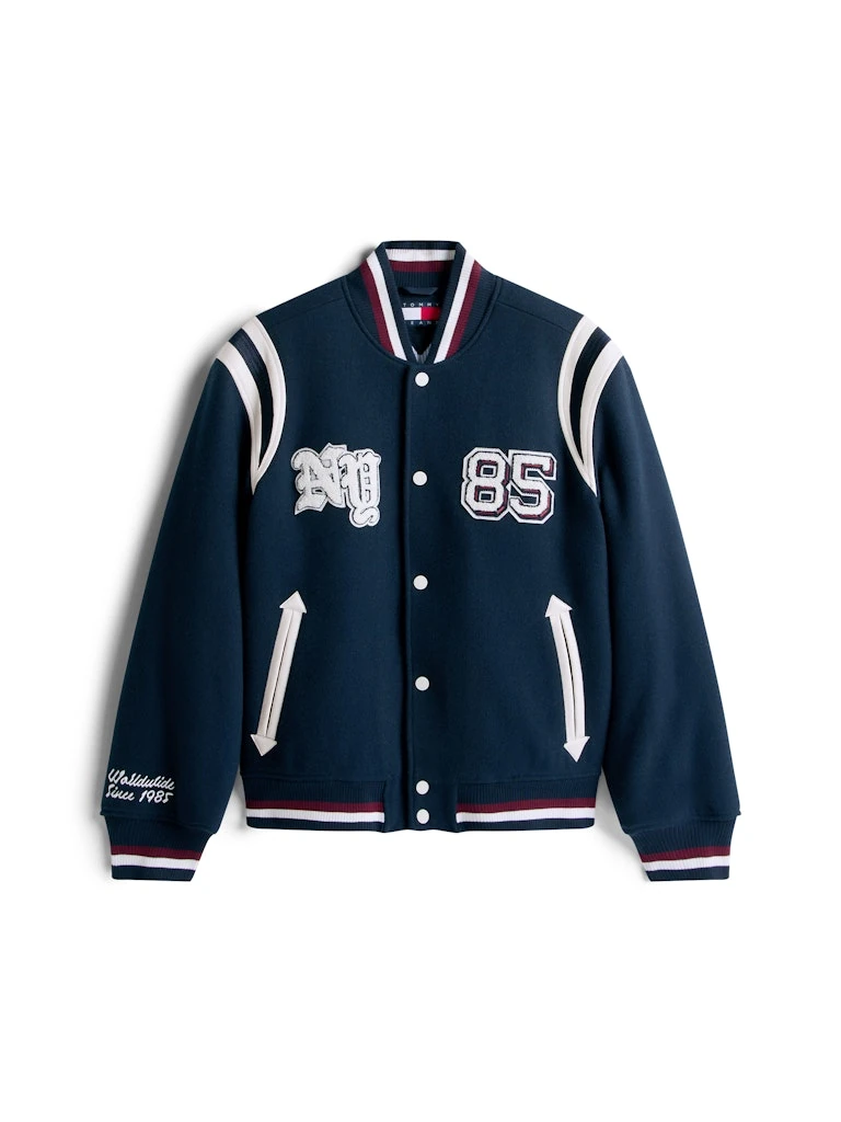 Tommy Hilfiger Erkek Bomber Lacivert Mont