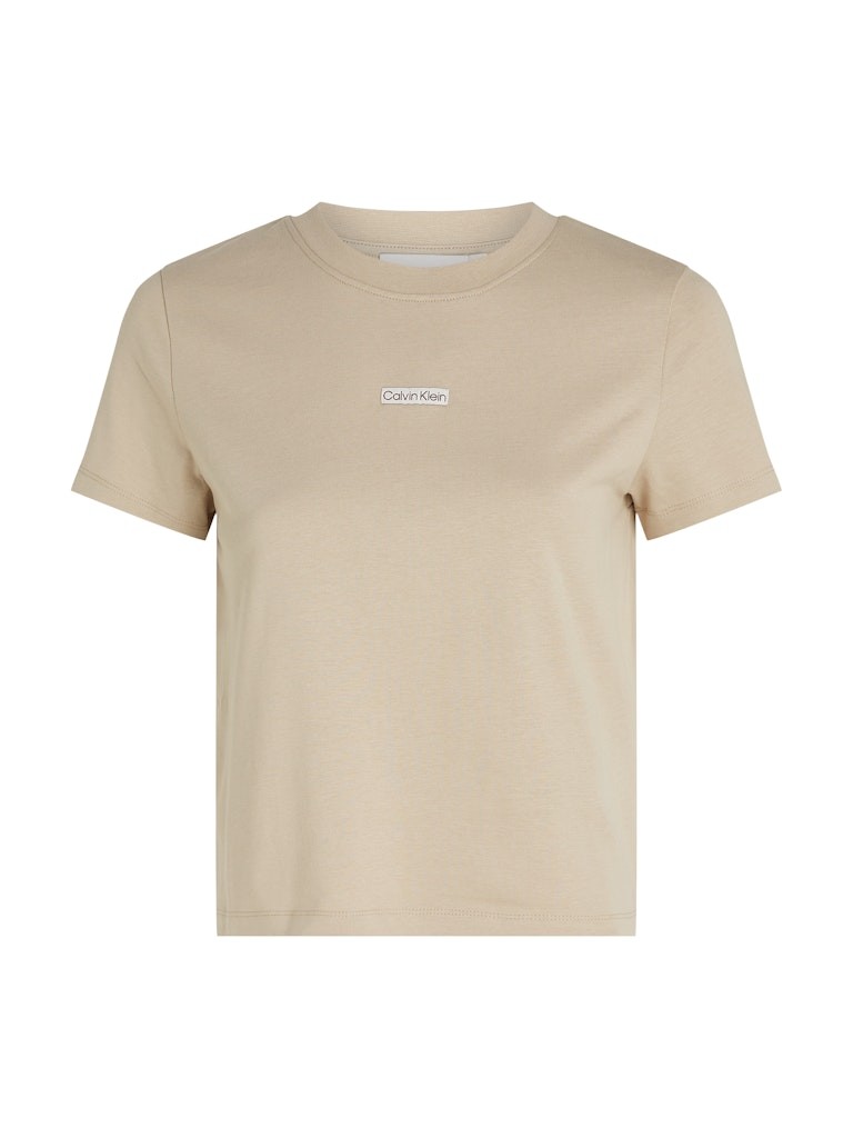 Calvin Klein Rejeneratif Pamuk Vizon Kadın Kısa Kollu T-Shirt - J20J225524PF0