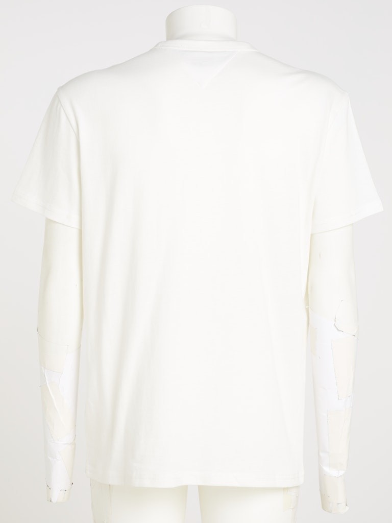 Tommy Hilfiger Rejeneratif Pamuk Beyaz Erkek Kısa Kollu T-Shirt - DM0DM20322YBL