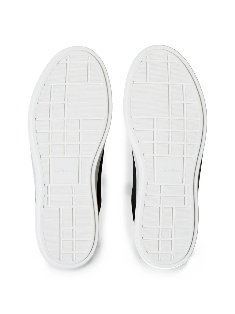 Calvin Klein Kadın Siyah Deri Kısa Taban Klasik Sneakers