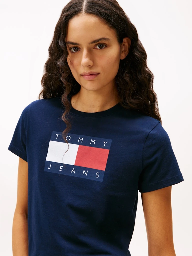 Tommy Hilfiger Kadın Lacivert T-Shirt