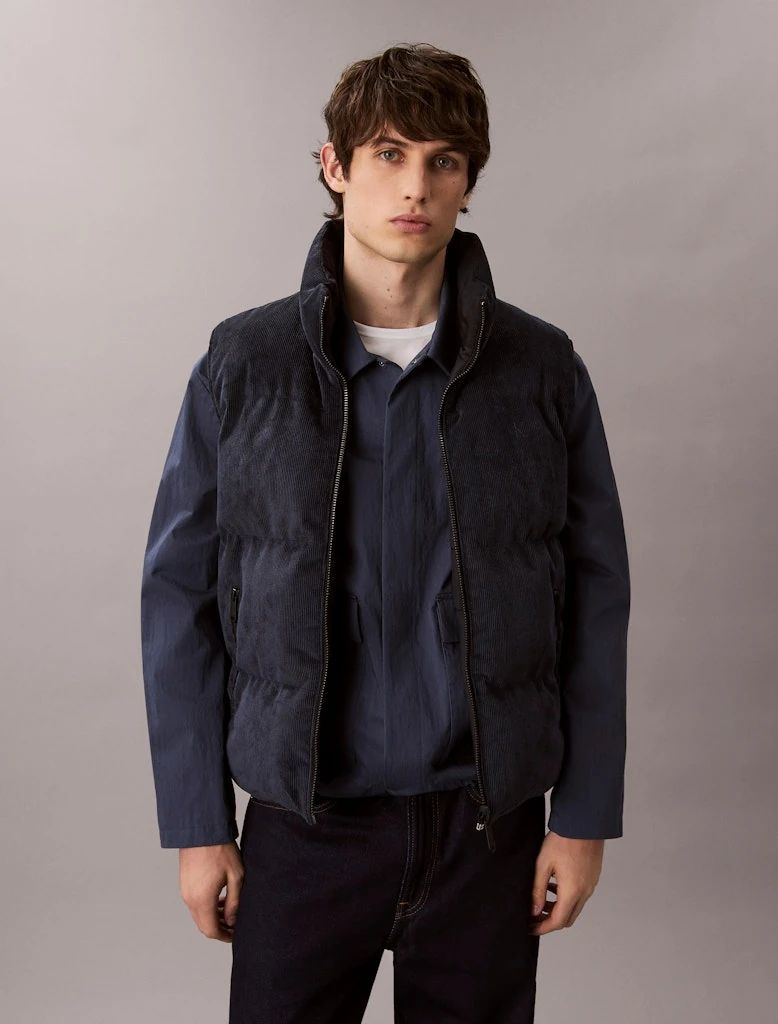 Calvin Klein Erkek Lacivert Yelek