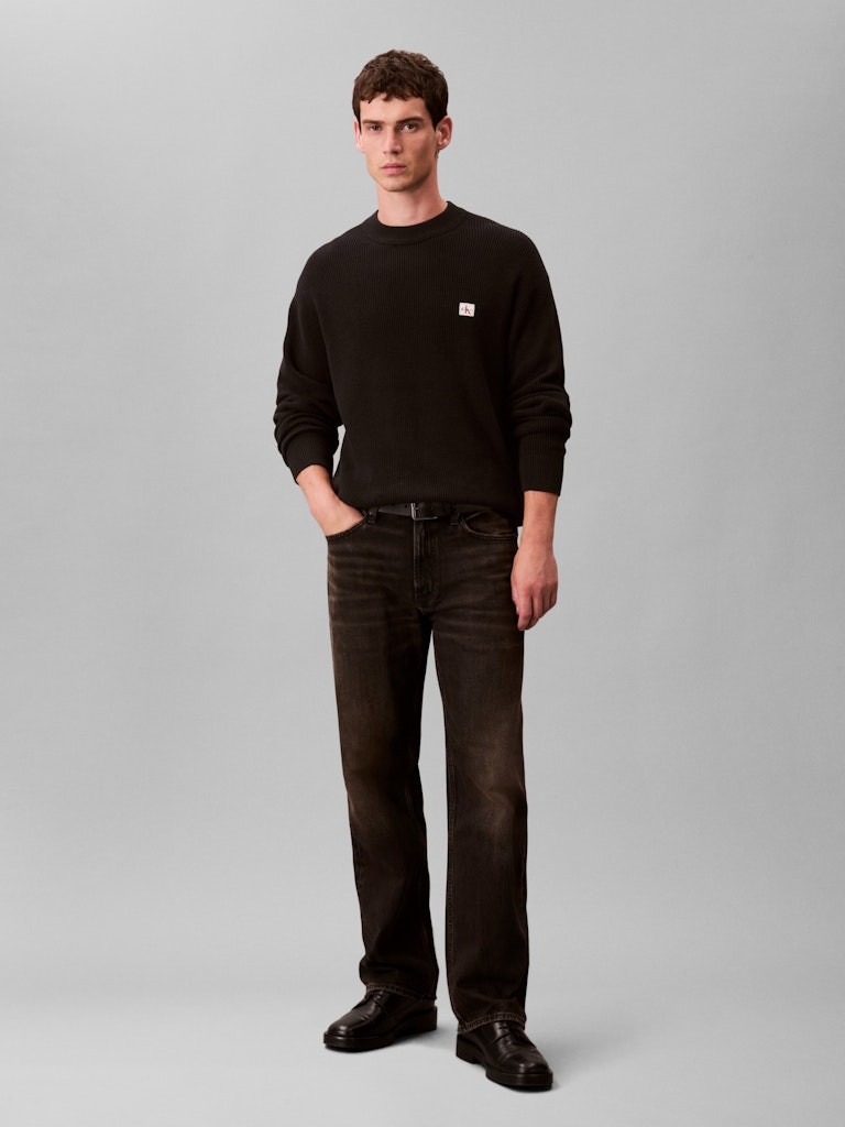 Calvin Klein Erkek Siyah O Yaka Triko