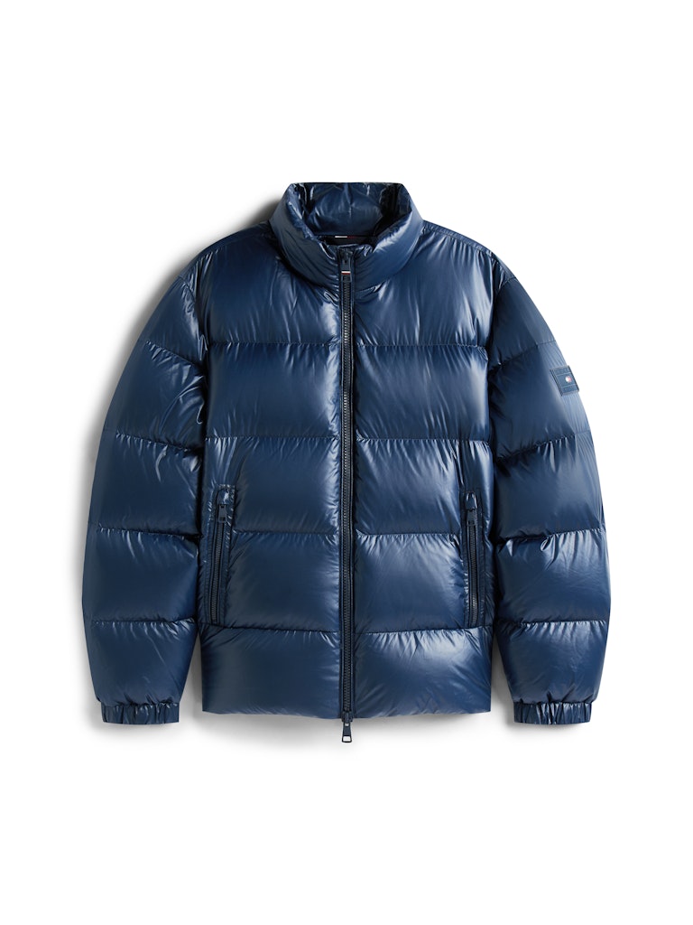 Tommy Hilfiger Erkek Kaz Tüyü Lacivert Puffer Mont