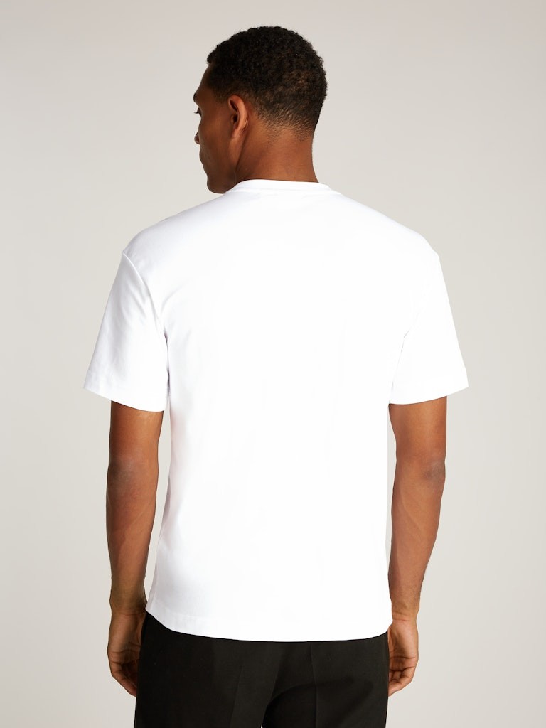 Calvin Klein Rejeneratif Pamuk Beyaz Erkek Kısa Kollu T-Shirt - K10K112487YAF