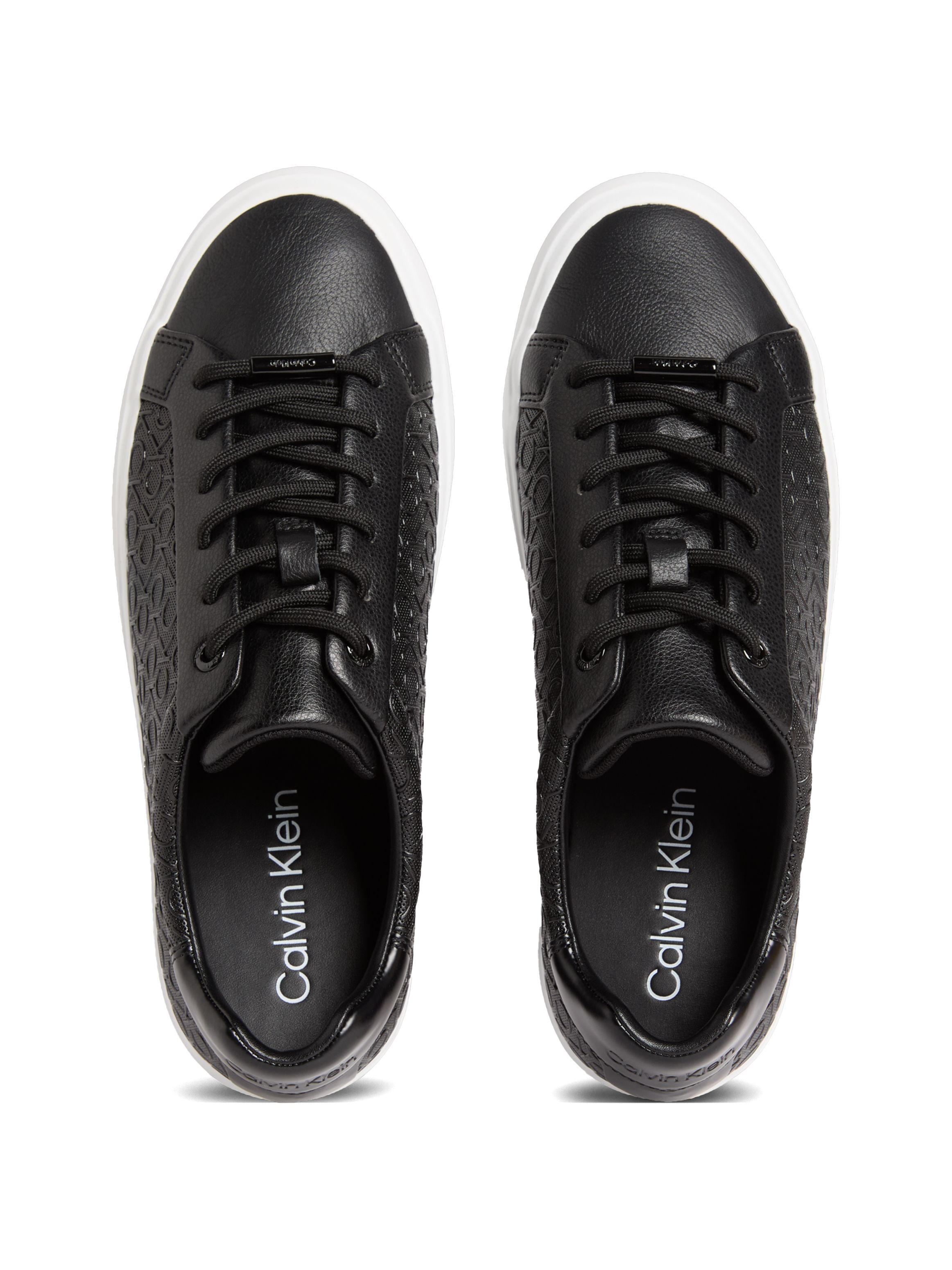 Calvin Klein Kadın Siyah Kısa Taban Sneakers-HW0HW02573BEH